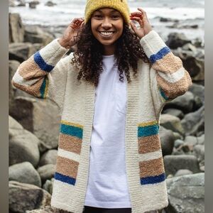 Passengers Women’s Riverglen Knitted Cardigan Size Medium Blue